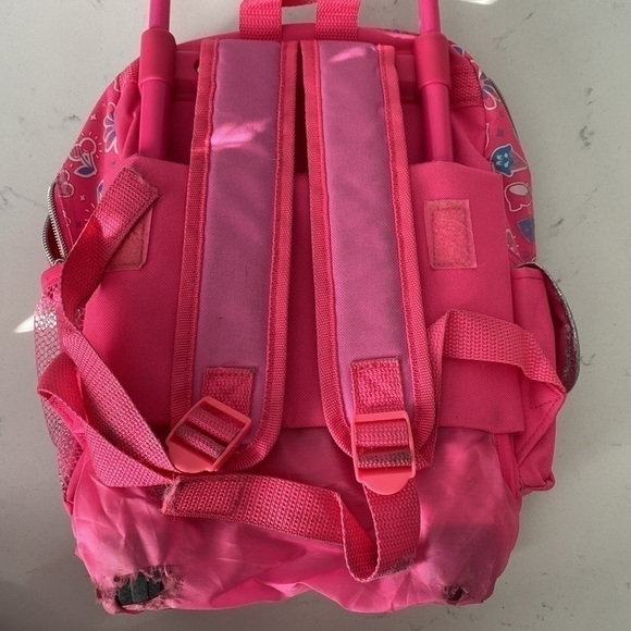 Minnie Mouse toddler rolling backpack suitcase and Minnie Mouse stuffed animal - Picture 6 of 17